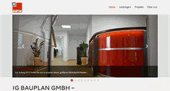 Desktop Screenshot of ig-bauplan.de